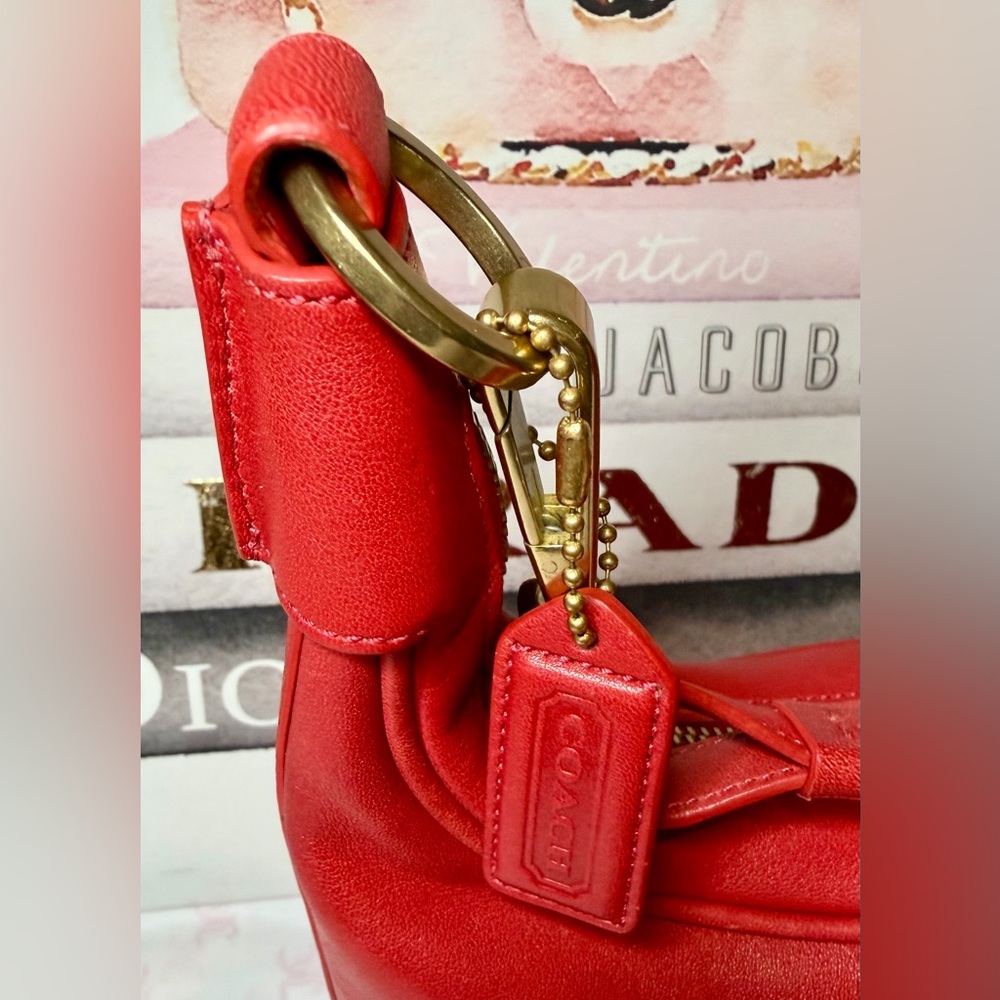 Coach 2001 Vintage Amanda Red Hobo Bag NºCIS-6950 NWOT - Picture 5 of 13